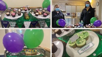 Scrumptious Macmillan coffee afternoon at Manchester care home